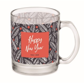 Taza de cristal personalizada